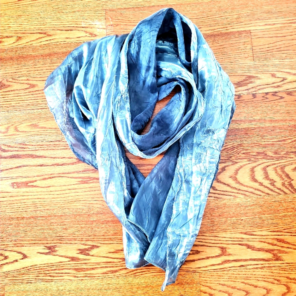 Oversized silver scarf